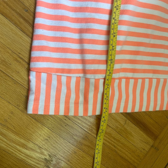 Coral & White Striped Sleeveless Tank Dress – Casual Summer Style - Picture 9 of 10